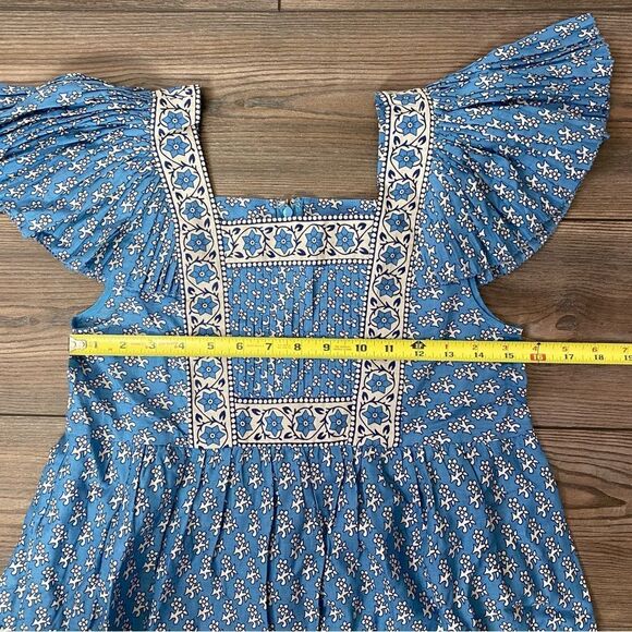 Sea New York Fernanda Tile Print Flutter Sleeve Dress - Picture 14 of 15